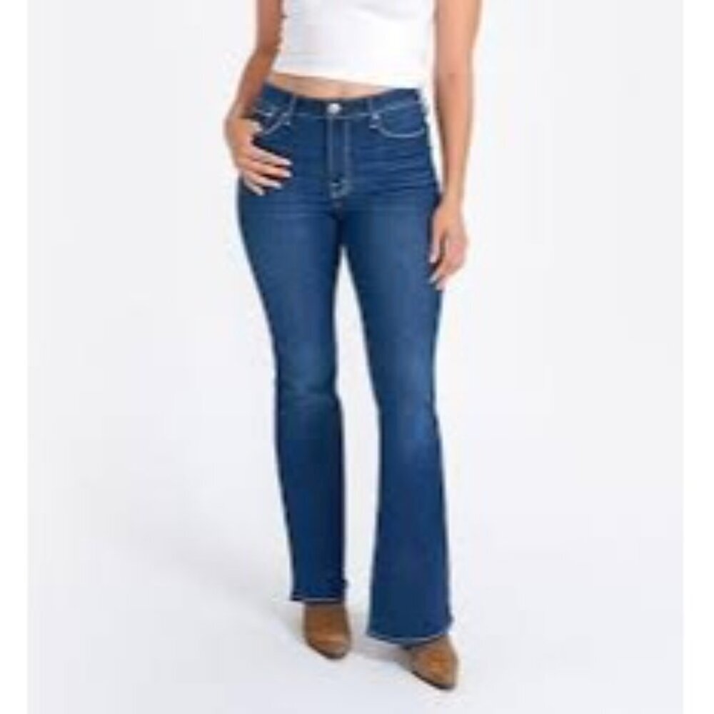 SEVEN7 FELICITY HIGH RISE SLIM FLARE JEAN 12 NWT‎